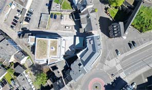 Luftbild Burgpalais Mayen